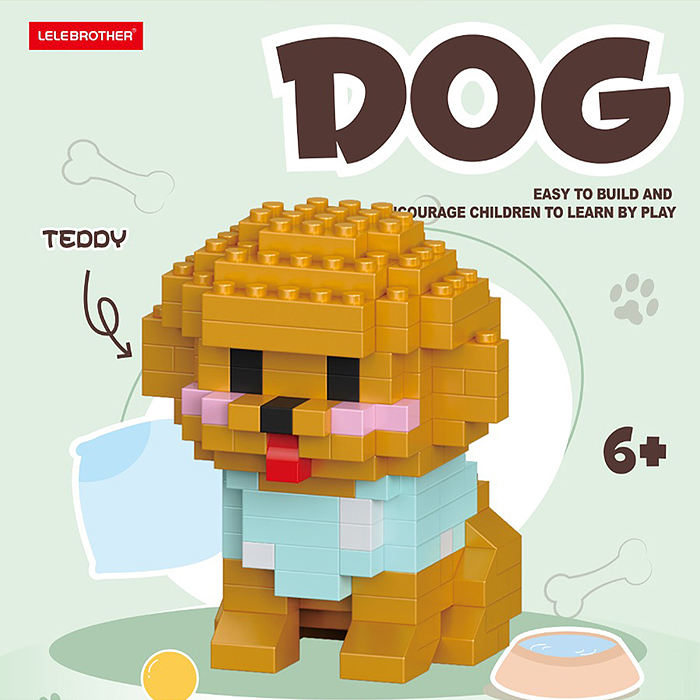 Конструктор W1526-03 "Собака" (170 дет.) в коробке