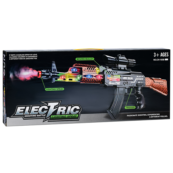 Автомат CH-185B "Вихрь" (свет, звук) в коробке