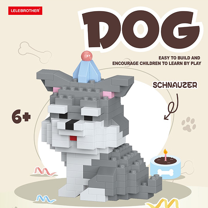 Конструктор W1527-03 "Собака " (159 дет.) в коробке
