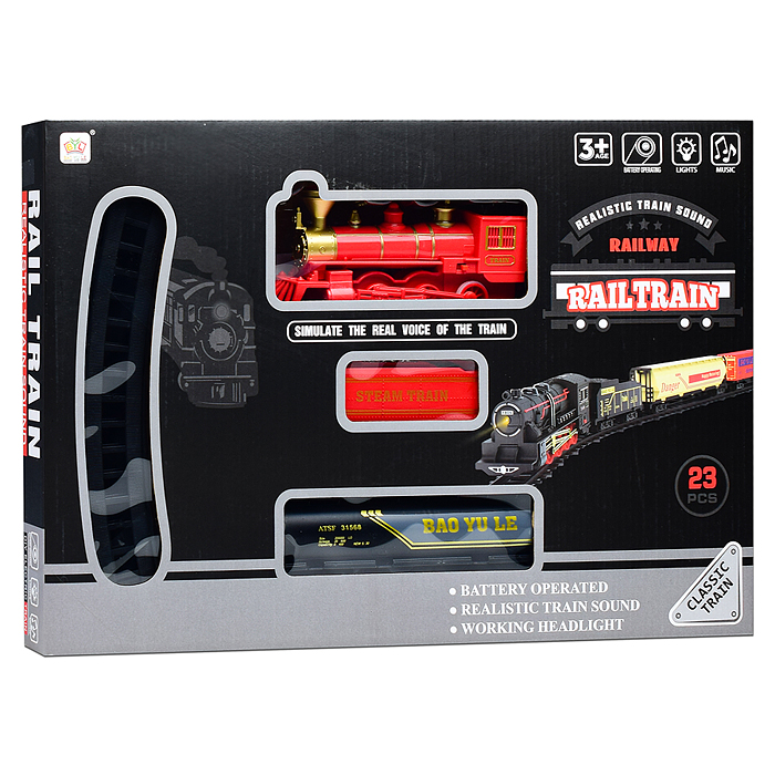 Фото к товару Железная дорога 1018-12A "Классический маршрут 3" (свет, звук) в коробке Железная дорога 1018-12A "Классический маршрут 3" (свет, звук) в коробке