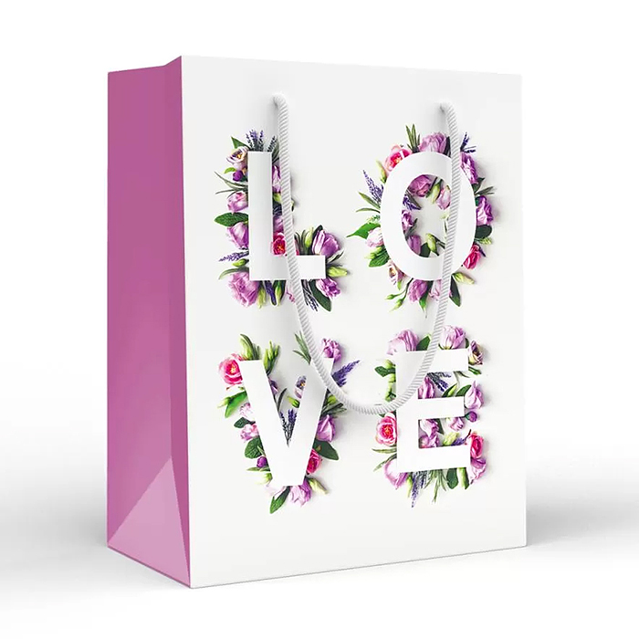 Пакет подарочный (M) "LOVE"