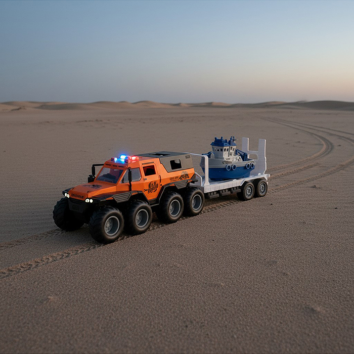 Машина YM-9913F "Машина буксир" (свет, звук) в коробке