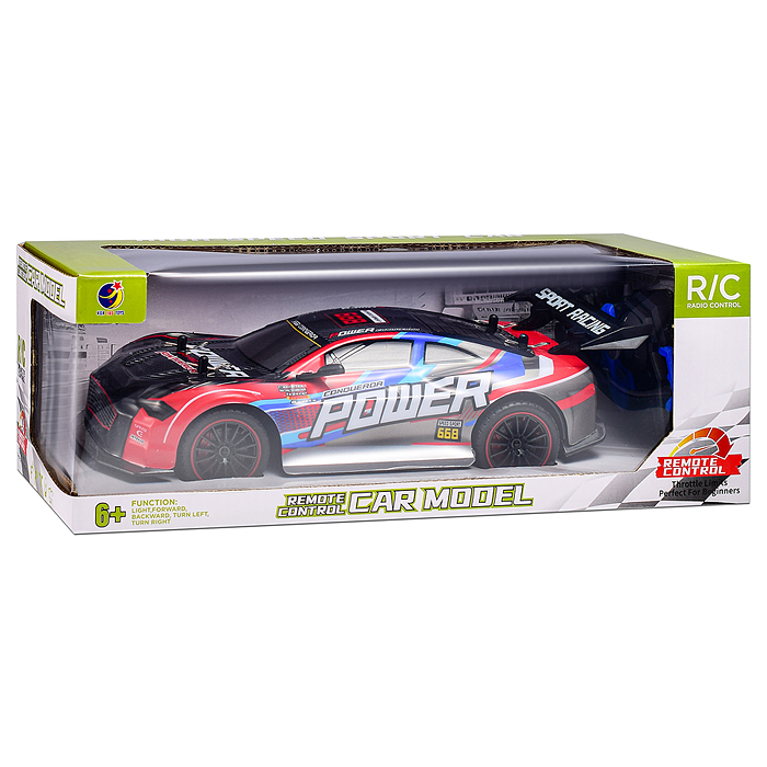 Фото к товару Машина KQX165-R11 "Турбо-рейс" р/у, 27 MHz. в коробке Машина KQX165-R11 "Турбо-рейс" р/у, 27 MHz. в коробке