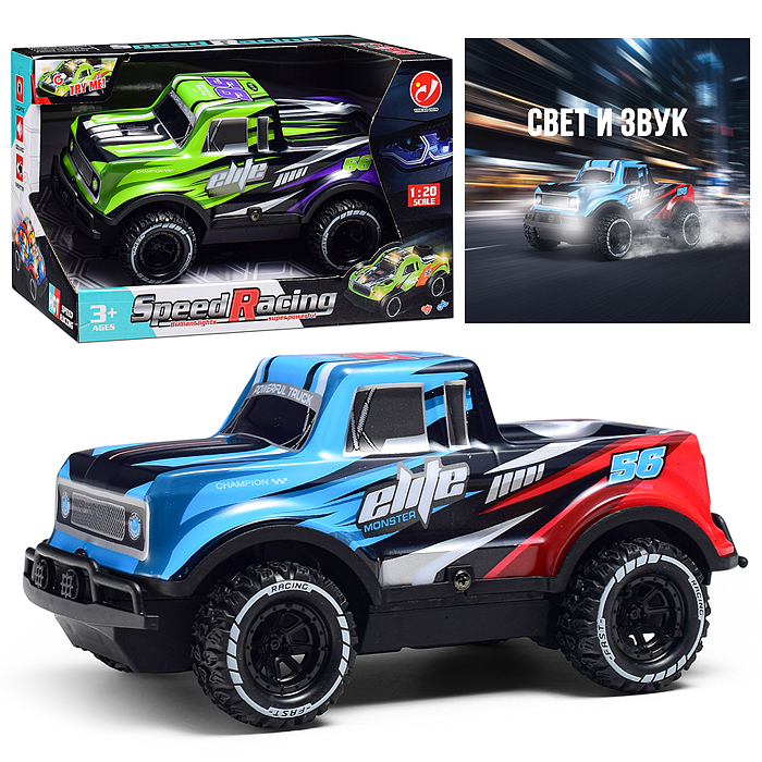 Машина YD080-1 "Вседорожник" 1:20, свет, звук, в коробке Машина YD080-1 "Вседорожник" 1:20, свет, звук, в коробке