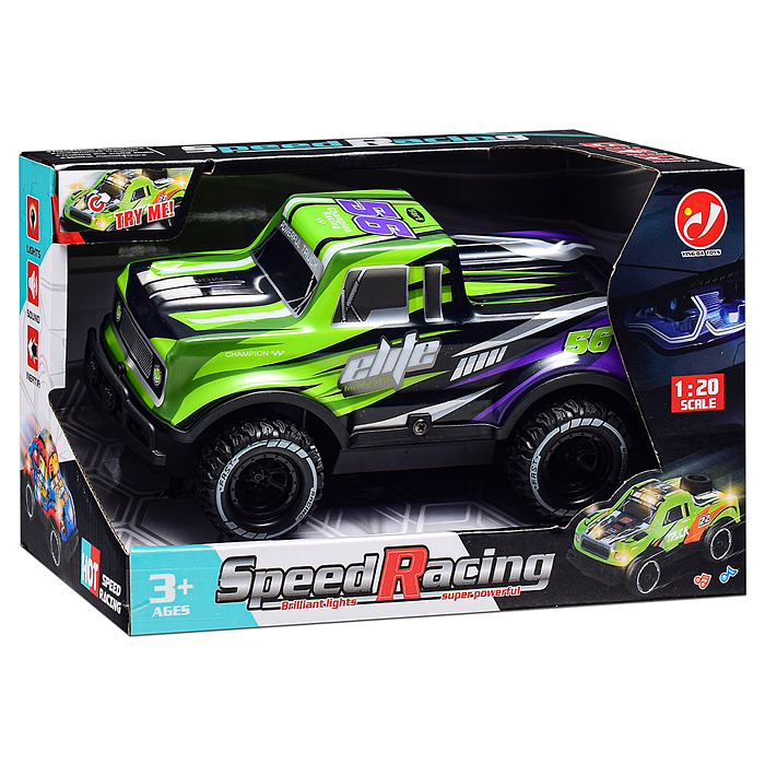 Фото к товару Машина YD080-1 "Вседорожник" 1:20, свет, звук, в коробке Машина YD080-1 "Вседорожник" 1:20, свет, звук, в коробке