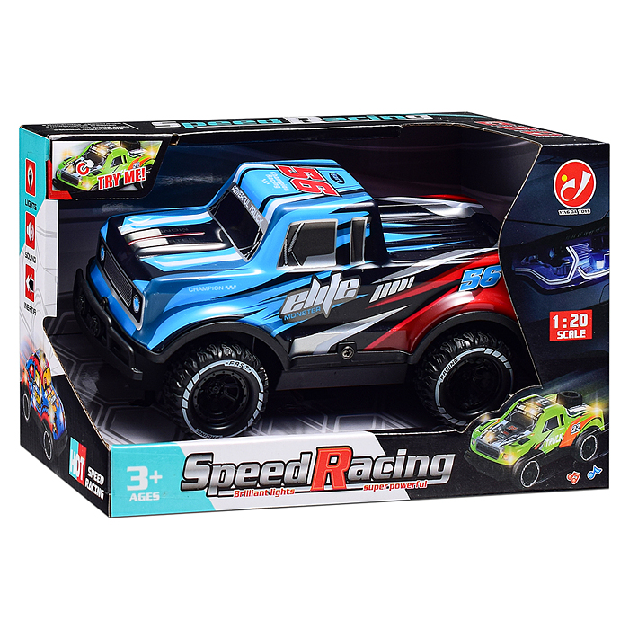 Фото к товару Машина YD080-1 "Вседорожник" 1:20, свет, звук, в коробке Машина YD080-1 "Вседорожник" 1:20, свет, звук, в коробке