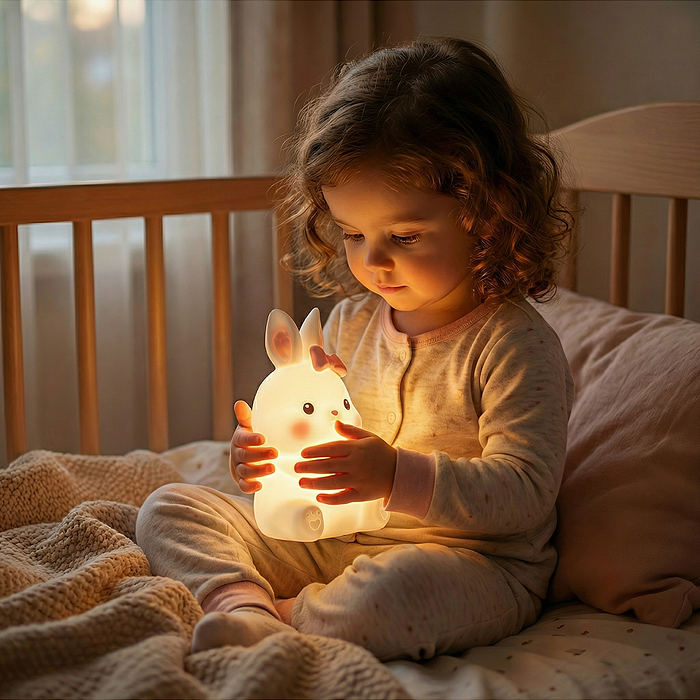 Ночник 00-8062 "Зайчик с бантиком" в коробке