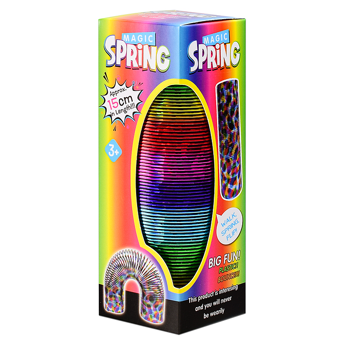 Игрушка-пружинка C5215-8P "Радужный цвет"