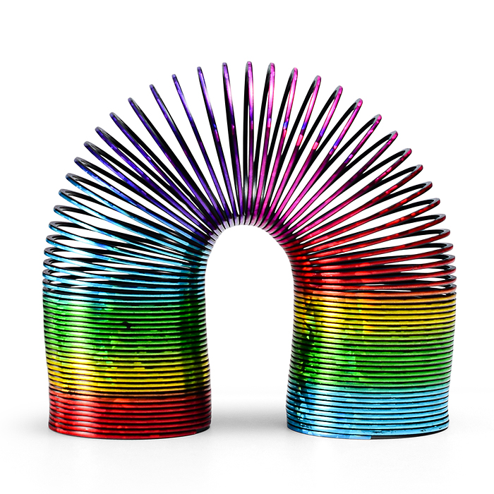 Игрушка-пружинка C5215-8P "Радужный цвет"