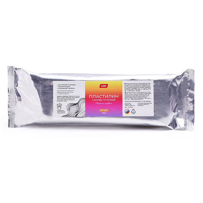 Пластилин скульптурный "Классика" белый 500 г Пластилин скульптурный "Классика" белый 500 г