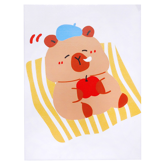 Фото к товару Набор творческая мастерская MKX-17 "Капибара на отдыхе" 30*40 см. Набор творческая мастерская MKX-17 "Капибара на отдыхе" 30*40 см.