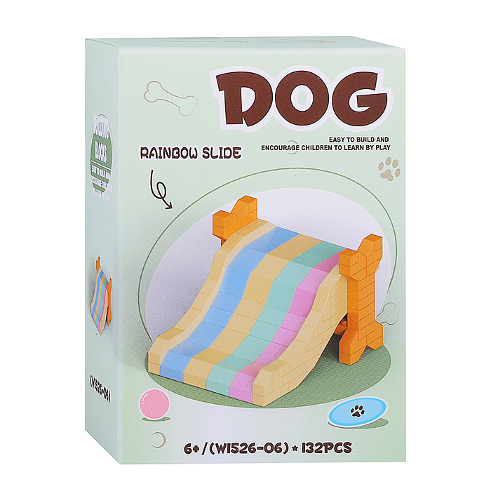 Конструктор W1526 "Щенок" (в ассортименте) в коробке