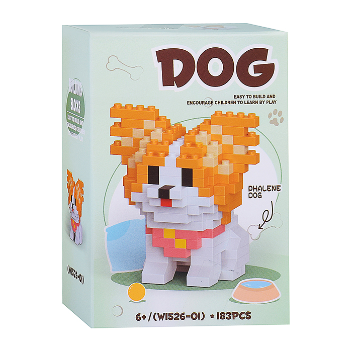 Конструктор W1526 "Щенок" (в ассортименте) в коробке
