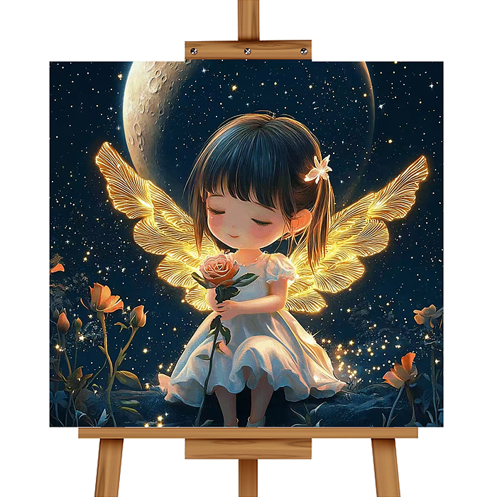 Фото к товару Мозаика алмазная MKA2020-72 "Лунная фея" (светится в темноте) 20*20 см. Мозаика алмазная MKA2020-72 "Лунная фея" (светится в темноте) 20*20 см.