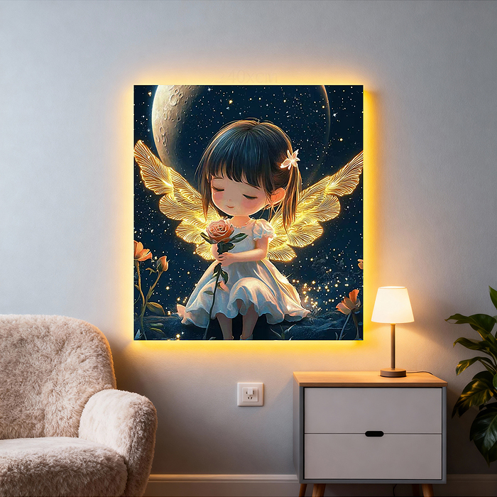 Фото к товару Мозаика алмазная MKA2020-72 "Лунная фея" (светится в темноте) 20*20 см. Мозаика алмазная MKA2020-72 "Лунная фея" (светится в темноте) 20*20 см.