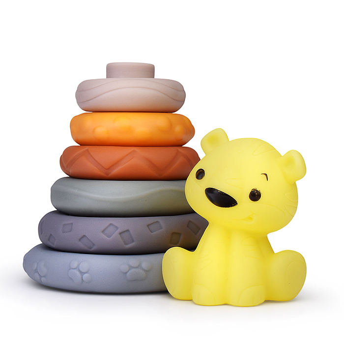 Фото к товару Пирамидка KM251C-4 "Мишка-3" в сетке Пирамидка KM251C-4 "Мишка-3" в сетке