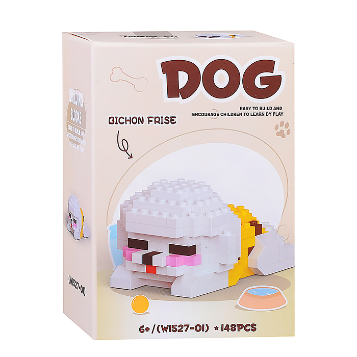 Конструктор W1527-01 "Собака" (148 дет.) в коробке