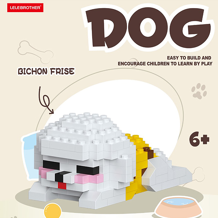 Конструктор W1527-01 "Собака" (148 дет.) в коробке