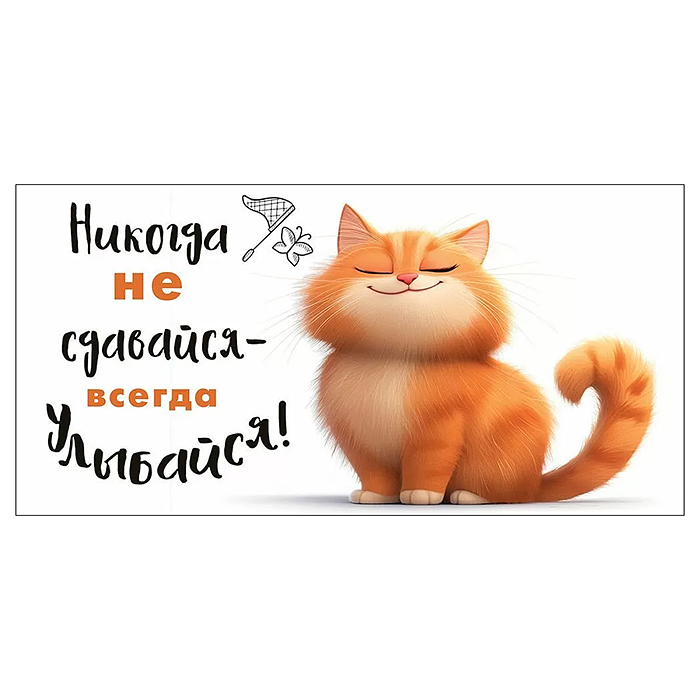 Конверт для денег "Никогда не сдавайся"