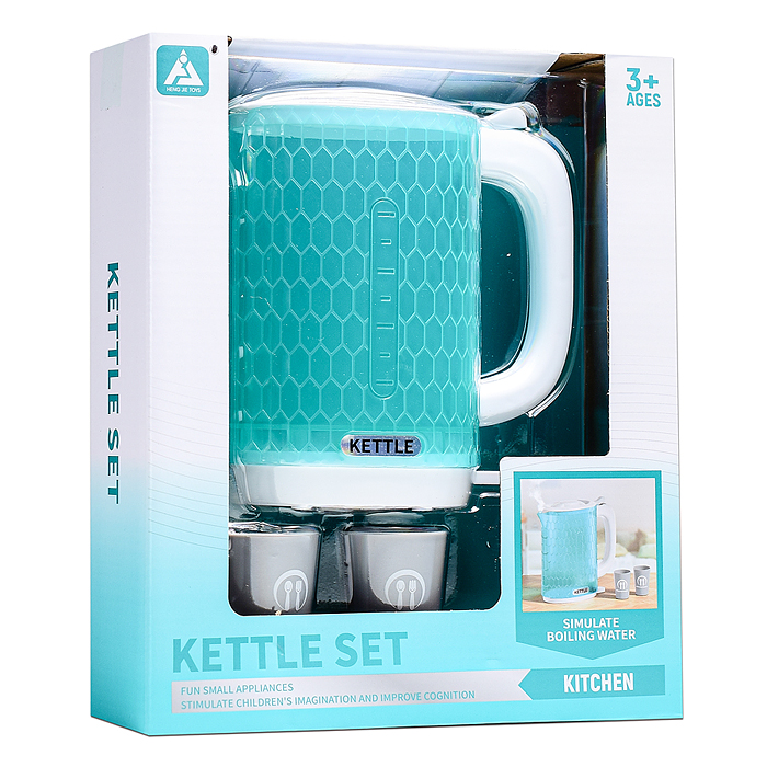 Фото к товару Бытовая техника HJ633 "Электрический чайник с кружками" в коробке ( цвет голубой) Бытовая техника HJ633 "Электрический чайник с кружками" в коробке ( цвет голубой)