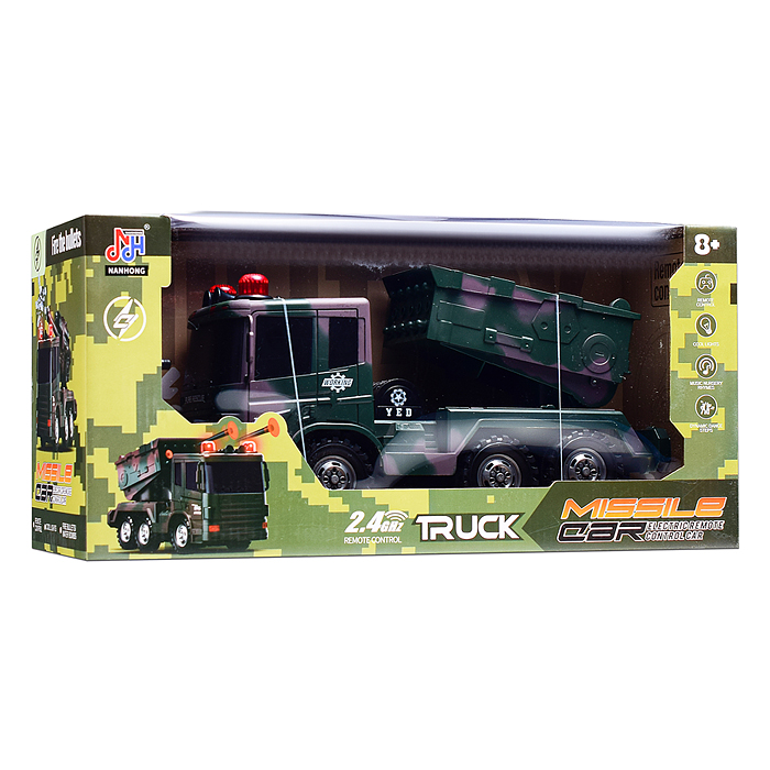 Машина 128A-43 "Военный самосвал" р/у, 27 MHz, в коробке