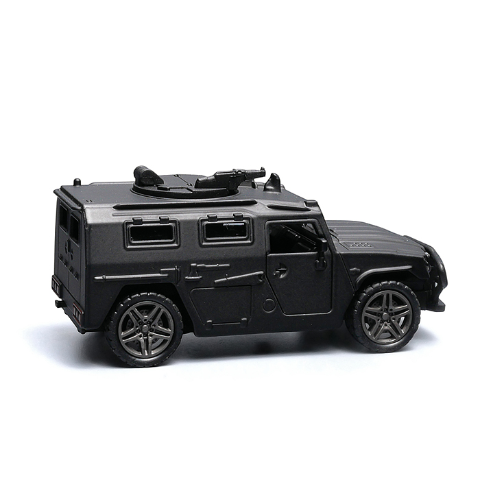 Чёрная инерционная машинка вид D die-cast , 1:32