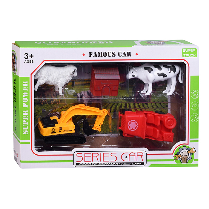 Набор машин 2525-46 "Юный фермер" в коробке