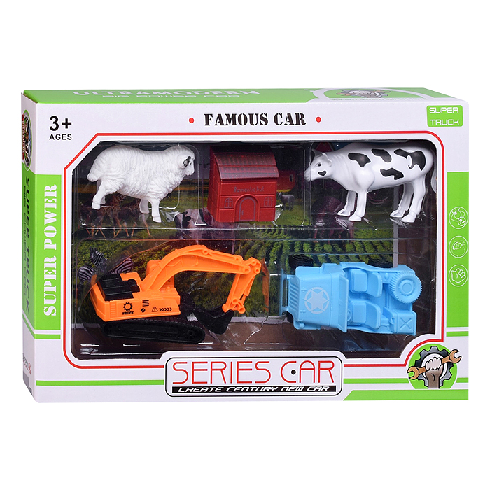 Набор машин 2525-46 "Юный фермер" в коробке