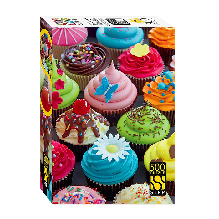 Пазлы 500 "Капкейки"