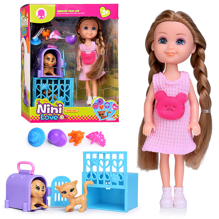 Кукла с аксессуарами 57838 "Мои питомцы" в коробке