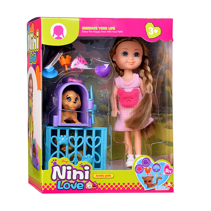 Кукла с аксессуарами 57838 "Мои питомцы" в коробке