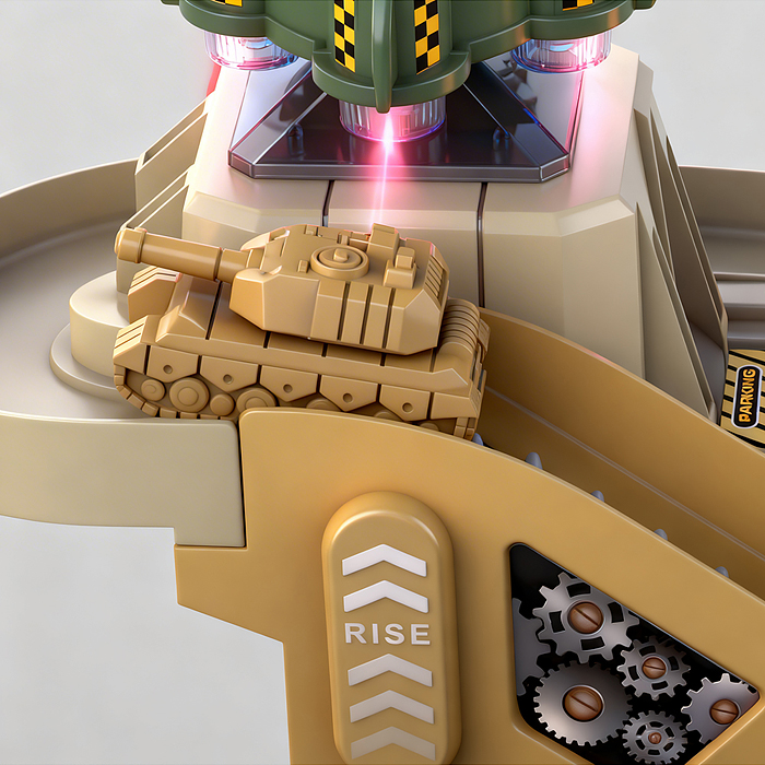 Парковка ZX-027A "Игровой паркинг" (свет, звук, 3 металл машины, самолет) в коробке