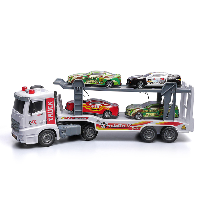 Машина ZH814-7 "ТрансМиссия" на батарейках, в коробке