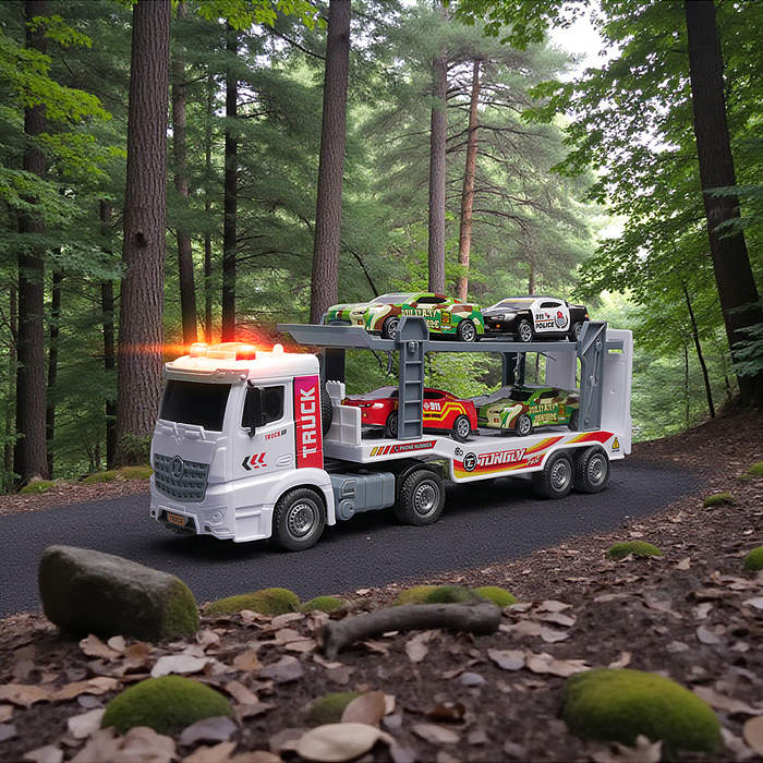 Машина ZH814-7 "ТрансМиссия" на батарейках, в коробке