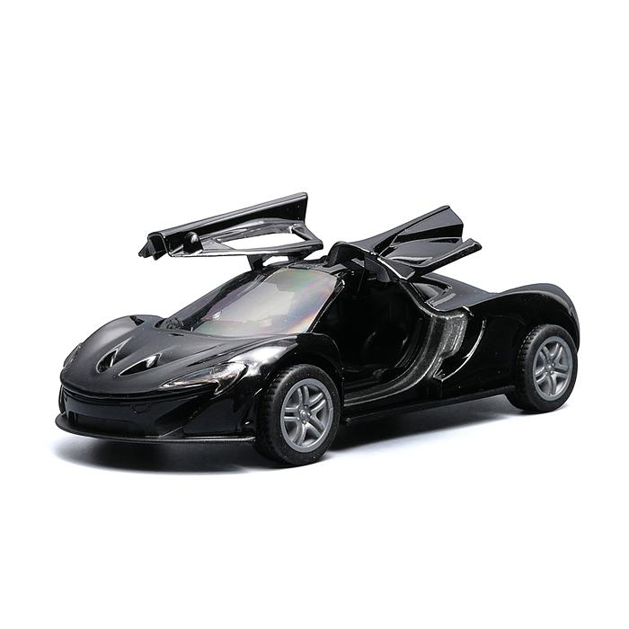 Чёрная инерционная машинка вид E die-cast , 1:32