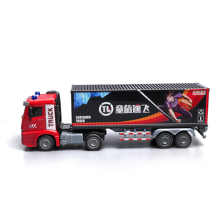 Машина ZH814-1 "ТрансКонтинент" на батарейках. в коробке