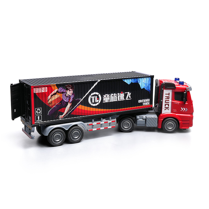 Машина ZH814-1 "ТрансКонтинент" на батарейках. в коробке