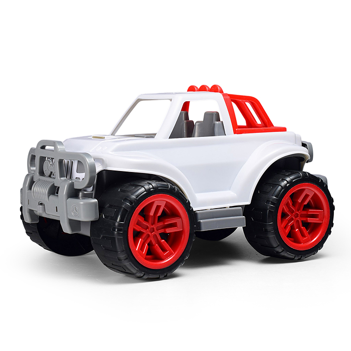 Машина "Джип" бело-красный