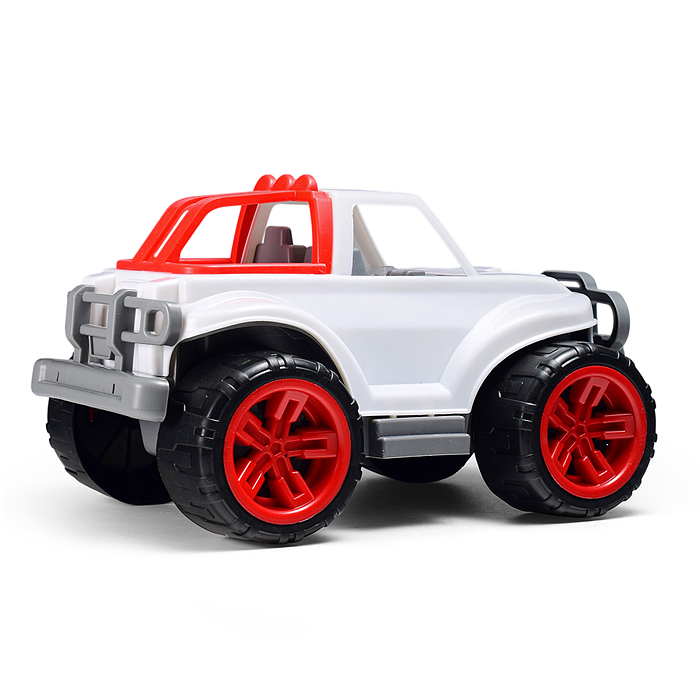 Машина "Джип" бело-красный
