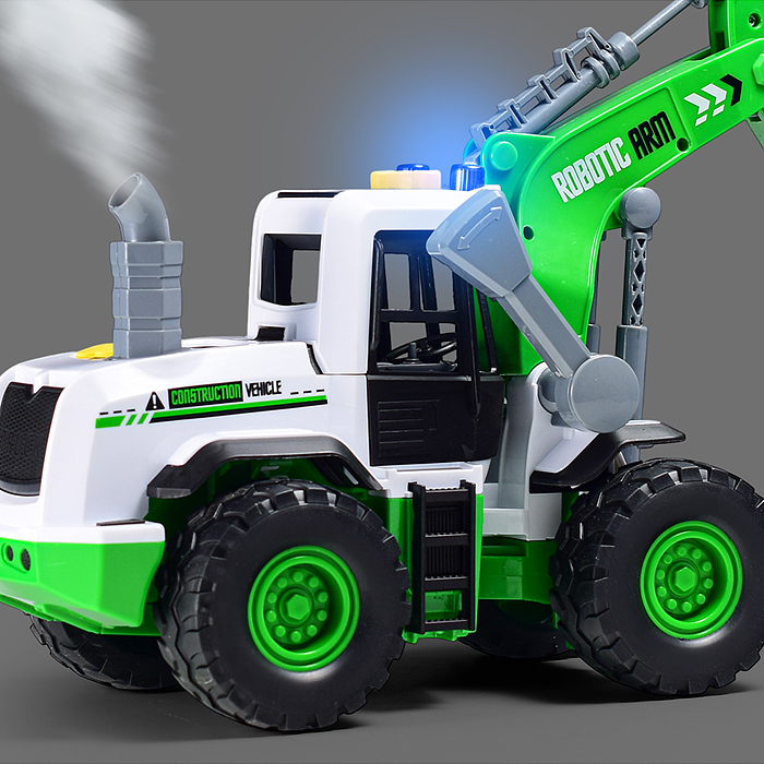 Фото к товару Трактор ZH815-2 "Строитель" на батарейках, в коробке Трактор ZH815-2 "Строитель" на батарейках, в коробке