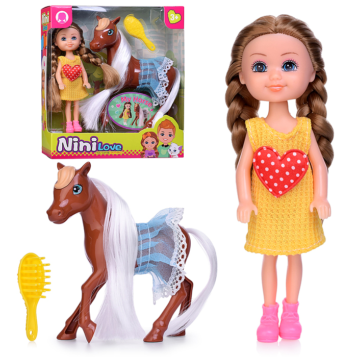 Кукла с аксессуарами 57851 "Нина и ее лошадка" в коробке