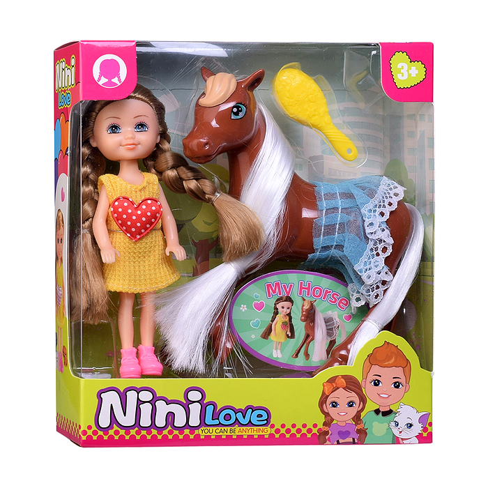 Кукла с аксессуарами 57851 "Нина и ее лошадка" в коробке