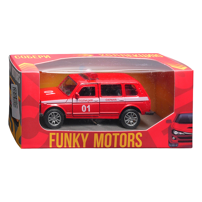 Пожарная охрана инерционная машинка вид В die-cast , 1:32