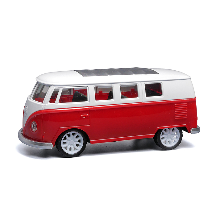 Бордовый инерционный микроавтобус die-cast, 1:32