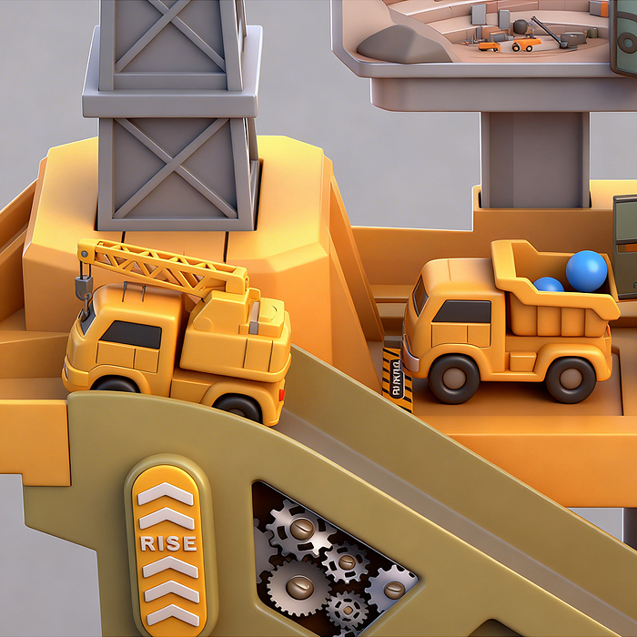 Парковка ZX-021A "Спец паркинг" (свет, звук) в коробке