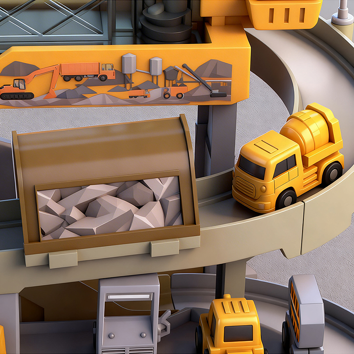 Парковка ZX-021A "Спец паркинг" (свет, звук) в коробке