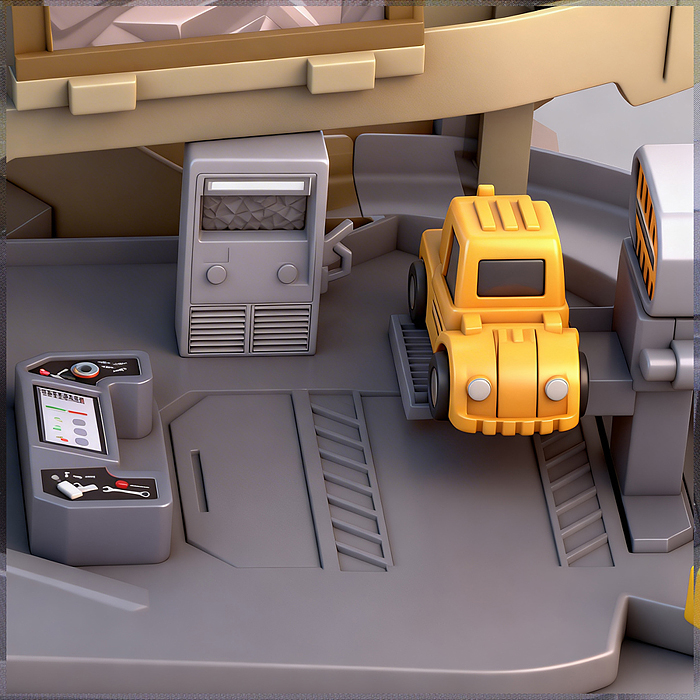 Парковка ZX-021A "Спец паркинг" (свет, звук) в коробке