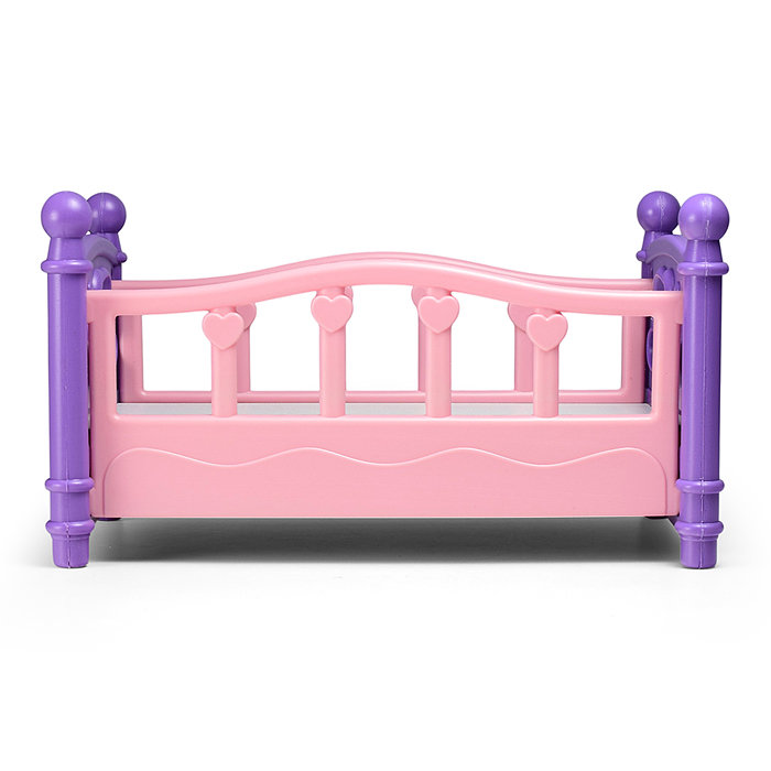 Кровать для кукол (37*21*21 см) пластмассовая 