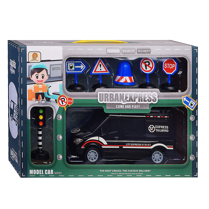 Набор с дорожными знаками ZH999-9 "Дорожный спецназ",в  коробке