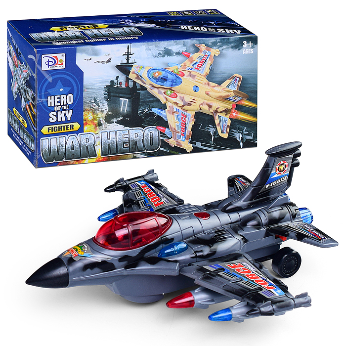 Самолет 5988-3B "Небесная защита-1" на батарейках, в коробке Самолет 5988-3B "Небесная защита-1" на батарейках, в коробке